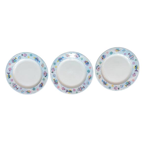 1990's Vitromaster Sea Side dinner plates, set of 3